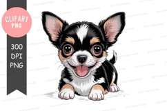 Happy chihuahua puppy clipart png Product Image 1