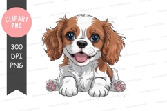 Happy puppy clipart png Product Image 1