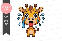 Cute giraffe clipart png Product Image 1