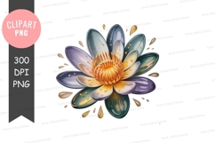 Colorful flower clipart png Product Image 1