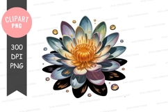 Lotus flower clipart png Product Image 1