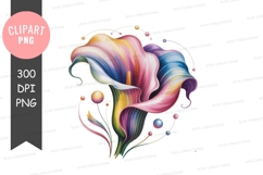 Colorful flower clipart png Product Image 1