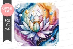 Colorful lotus flower Product Image 1