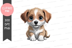 Adorable puppy clipart png Product Image 1