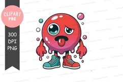 Angry red blob character Product Image 1