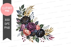 Elegant floral bouquet clipart png Product Image 1
