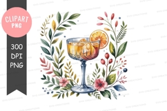 Elegant cocktail with floral accents Product Image 1