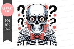 Mystified skeleton clipart png Product Image 1