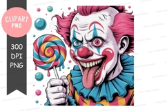 Creepy clown with lollipop Product Image 1