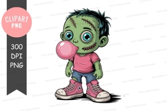 Zombie boy blowing bubble gum Product Image 1