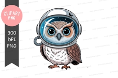 Astronaut owl clipart png Product Image 1