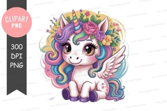 Magical unicorn clipart png Product Image 1