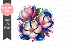 Vibrant floral bouquet clipart png Product Image 1