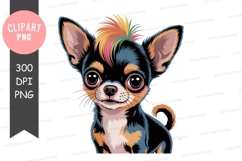 Colorful chihuahua clipart png Product Image 1