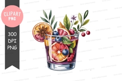 Vibrant fruit cocktail clipart png Product Image 1