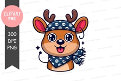 Adventurous reindeer clipart png Product Image 1