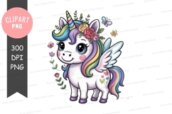 Magical unicorn clipart png Product Image 1