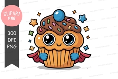 Cute cupcake clipart png Product Image 1