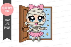 Cute mummy girl clipart png Product Image 1