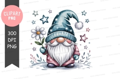 Whimsical gnome with flower Product Image 1