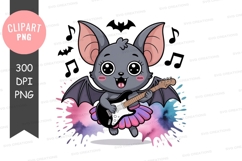 Rocking bat clipart png Product Image 1