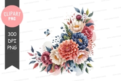 Floral bouquet clipart png Product Image 1