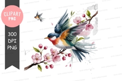 Bird on a blossoming branch Product Image 1