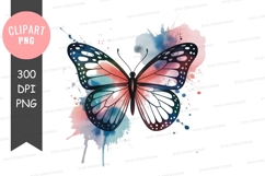 Colorful butterfly clipart png Product Image 1