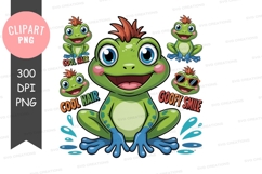 Cool frog clipart png Product Image 1