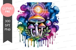 Mystical mushrooms under the cosmic sun Product Image 1
