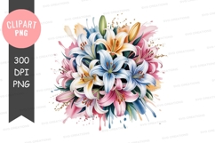 Colorful bouquet of lilies Product Image 1