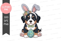 Easter puppy clipart png Product Image 1