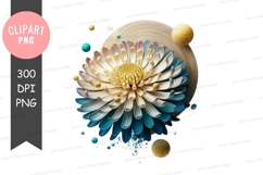 Elegant floral design clipart png Product Image 1