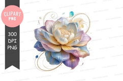 Elegant floral design clipart png Product Image 1
