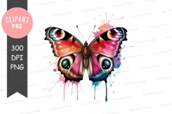 Vibrant butterfly clipart png Product Image 1