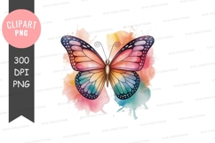 Colorful butterfly clipart png Product Image 1