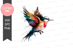 Vibrant bird in flight Product Image 1