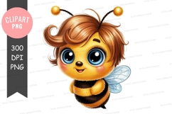 Cartoon bee character png Product Image 1