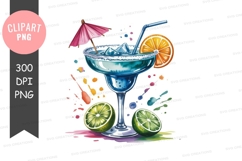 Blue margarita clipart png Product Image 1