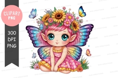 Enchanted fairy with sunflower crown Product Image 1