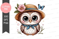 Adorable owl in summer attire Product Image 1
