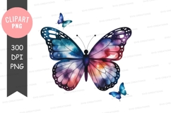 Galactic butterfly clipart png Product Image 1