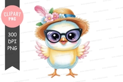 Stylish chick clipart png Product Image 1