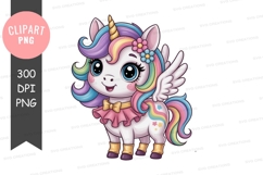 Magical unicorn clipart png Product Image 1
