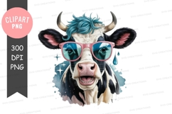 Cool cow clipart png Product Image 1