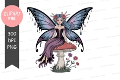 Enchanted fairy on mushroom Product Image 1