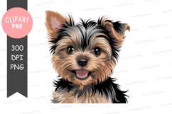 Happy yorkshire terrier puppy Product Image 1