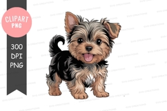 Happy yorkshire terrier puppy Product Image 1
