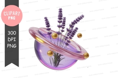 Lavender and orbit clipart png Product Image 1