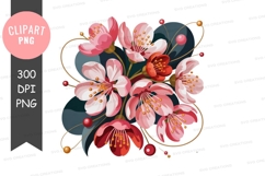 Cherry blossoms clipart png Product Image 1